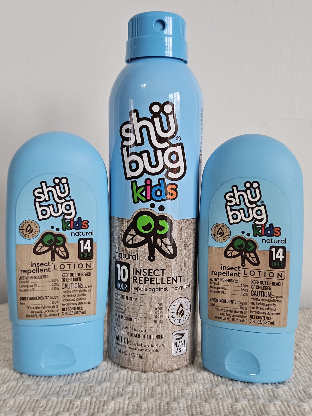 Kids Natural Insect Repellent Lotion & Spray 3 Pc Set